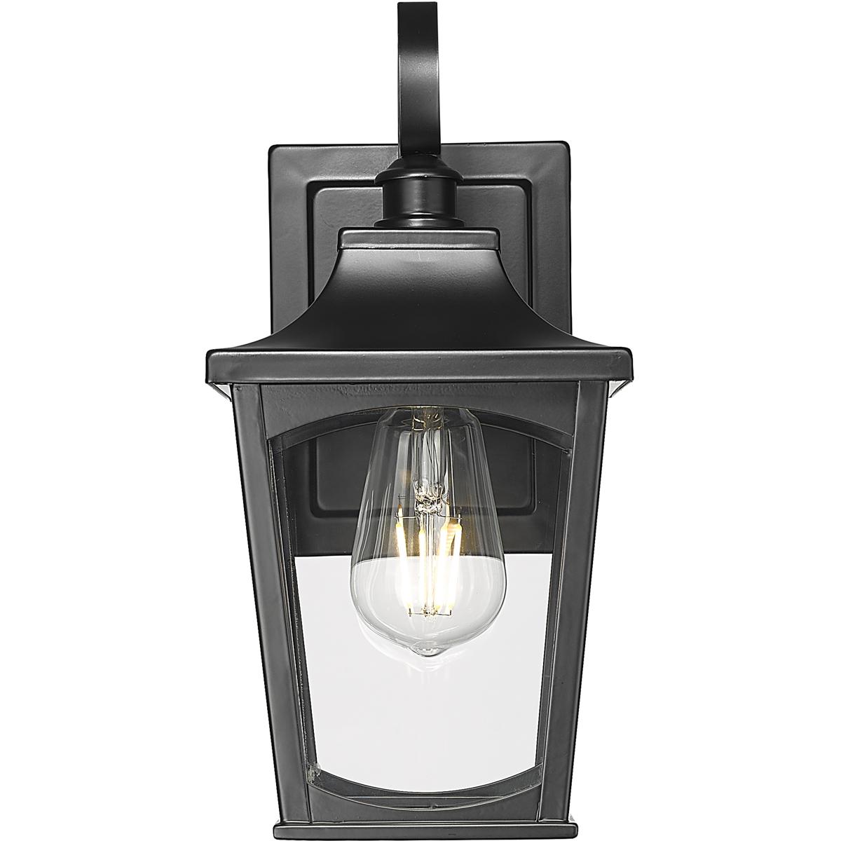 Millennium Lighting 10901-PBK Curry 1 Light 12.62 inch Powder Coated Black Outdoor Wall Sconce